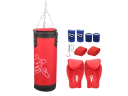 Bj-bolsas De Areia Suspensas Para Treinamento De Sanda Boxe Crianças 3 Camadas Fitness Tailandês Taekwondo Vermelho