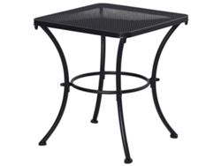Mesita auxiliar de metal negro de 45x45x50cm