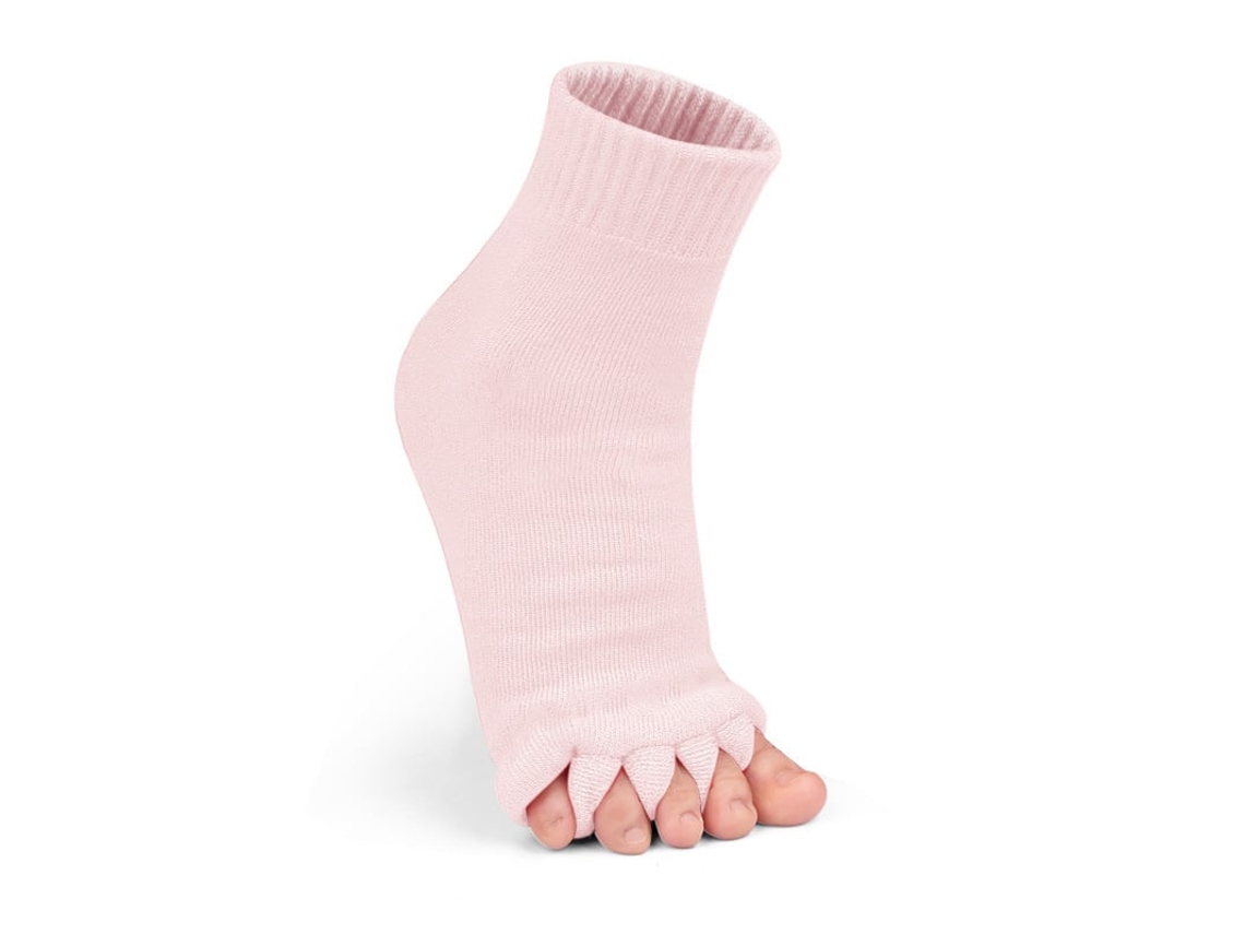 Calcetines Separadores De Dedos Para Mujer, Ideales Para Yoga, Alivio Del Dolor Y Mejora De La Circulación (henten Home, 1 Par, Rosa)