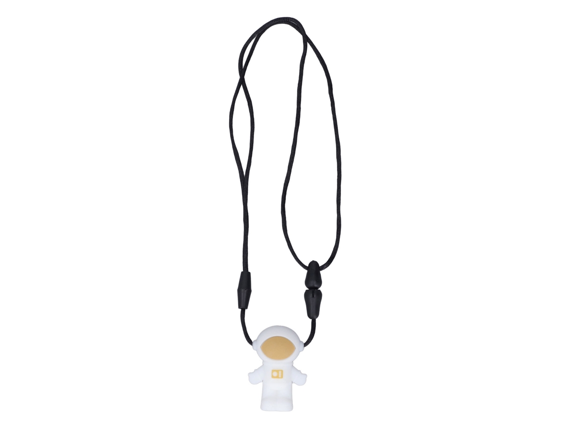 Collar con correa para bebé, juguete de silicona masticable, juguete masticable para niños