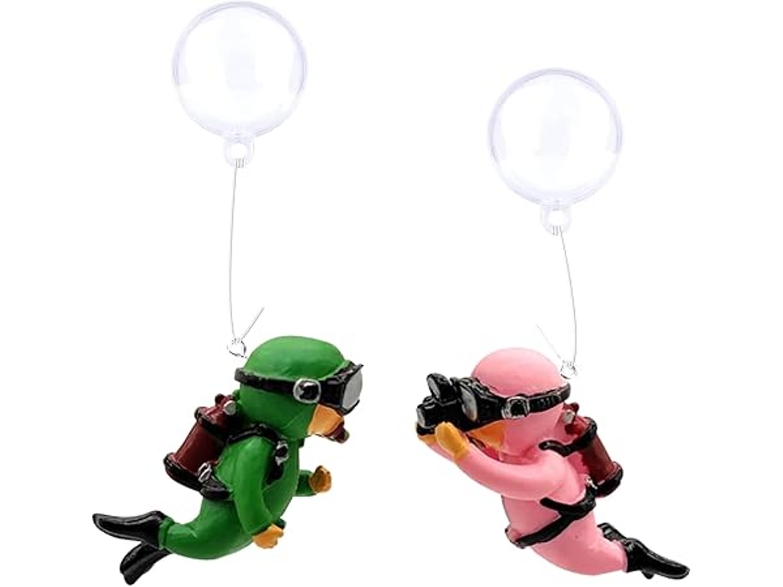 Decoración Para Acuario, Boya De Buceo (juego De 2), Accesorio, Material De Resina, Diseño Ergonómico, Apto Para Uso Diario.