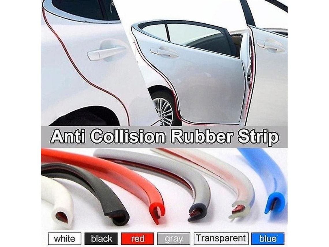 2026-protector De Bordes De Puerta De Coche Universal Resistente Al Calor Antioxidante Pvc + Metal Instalación Sin Daños 5 Metros Negro