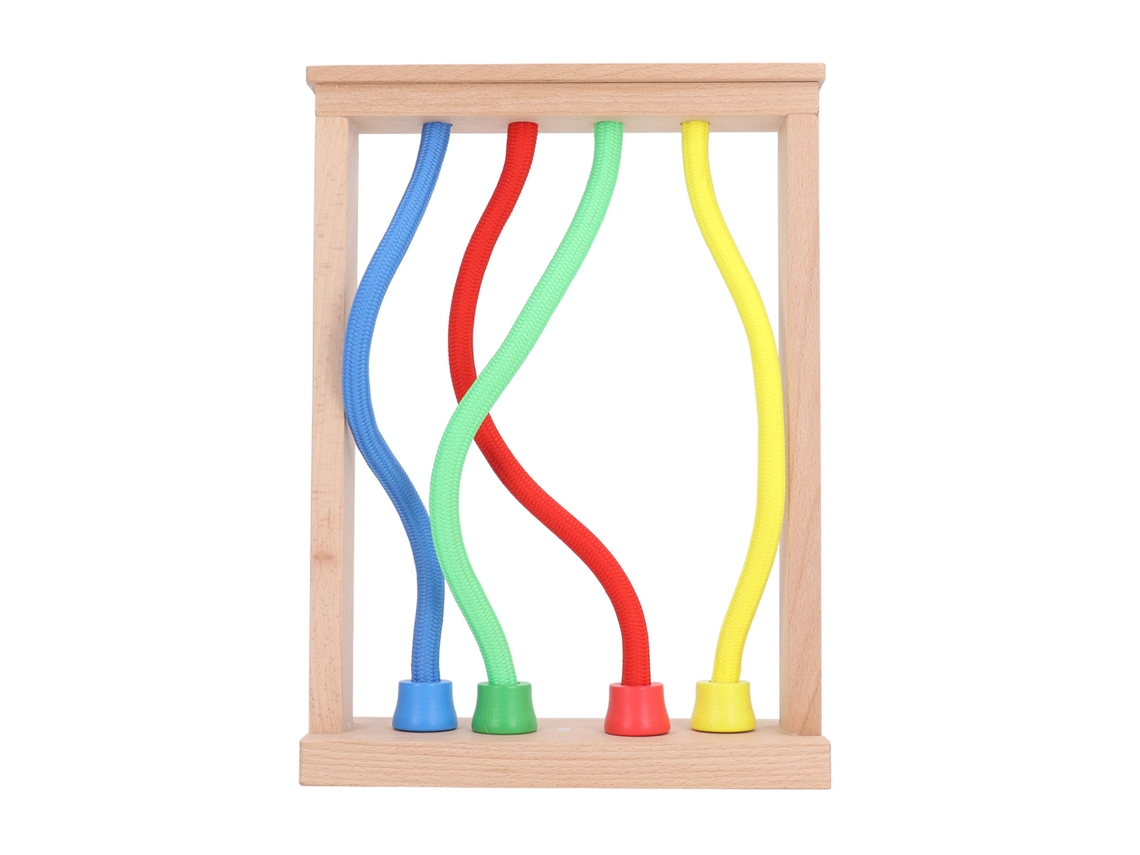 Juego De Nudos De Madera Magnéticos Para Niños Con Imanes Potentes Que Desarrolla El Pensamiento Lógico.
