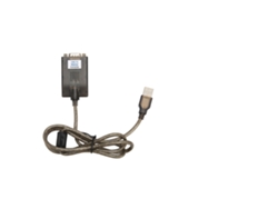 Adaptador convertidor USB a RS232, serie industrial, con CD de controladores para Windows y Linux.