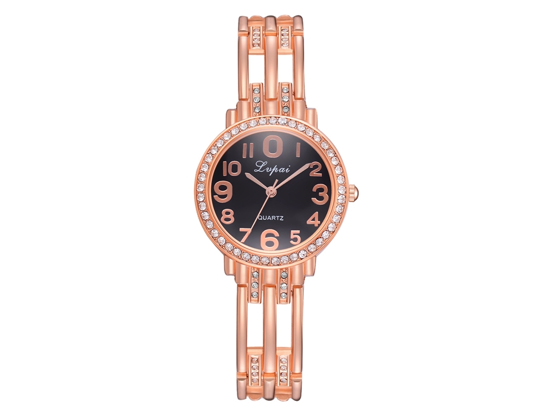 Reloj De Pulsera Analógico De Cuarzo Para Mujer Lvpai Con Bisel Redondo.