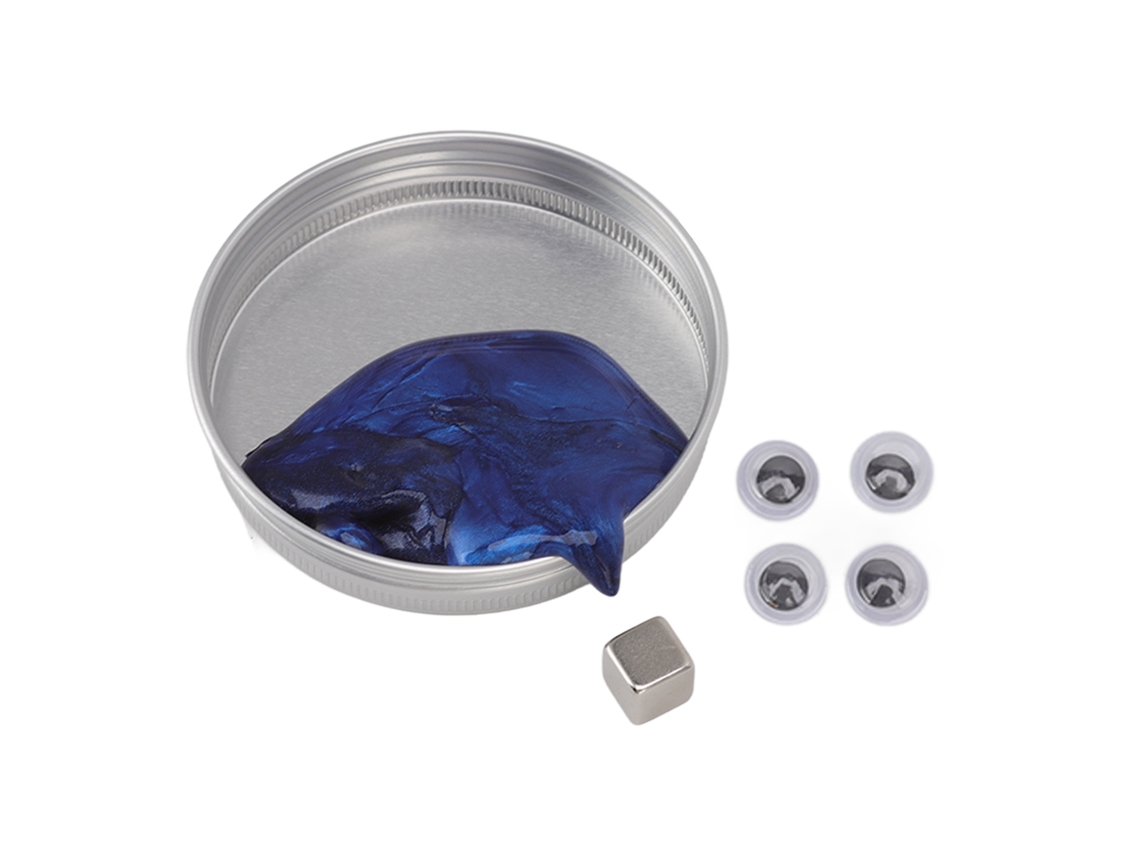 Plastilina elástica magnética con imán - Azul - Juguete antiestrés