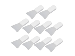 10 mini aplicadores de mascarillas faciales de silicona suave para el cuidado de la piel, con diseño ergonómico y uso multiusos.