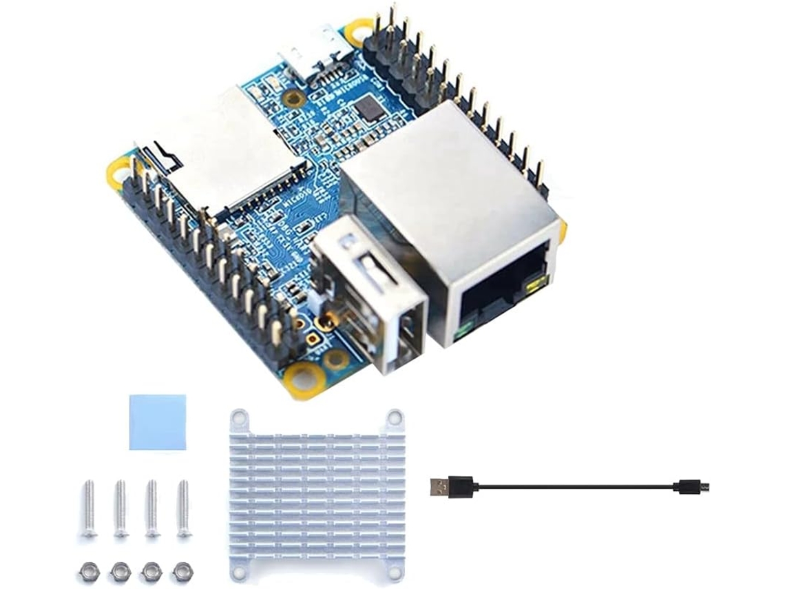 Placa De Desarrollo Neo V1. Disipador De 4 Núcleos, Cable Usb, Núcleo Allwinger H3, 256 Mb De Ram, Módulo Openwrt.