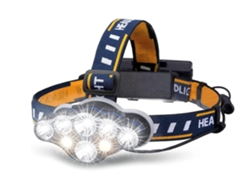 Linterna frontal recargable, linterna frontal LED superbrillante recargable Chronos Lantern-0140 (negro) YIZHOOD