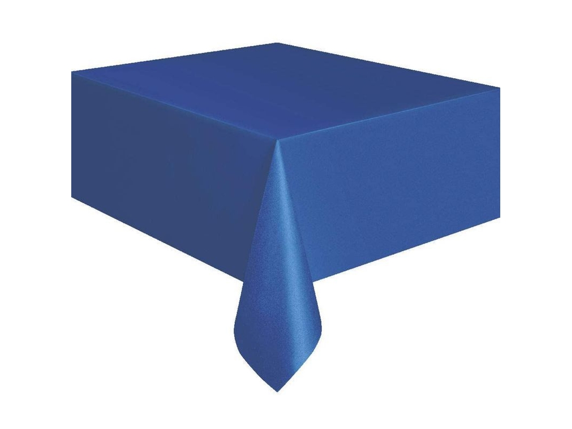 2026-34810-2 Fundas Para Mesa De Fiesta Únicas, Azul Real, Plástico Limpiable, 54x108 Pulgadas