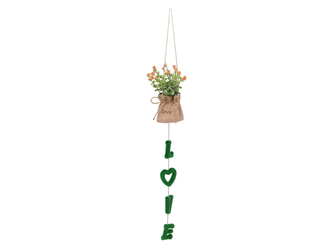 2026-cesta Colgante De Flores Artificiales De Plástico Y Lino Para Hogar Y Boda Decoración Colgante