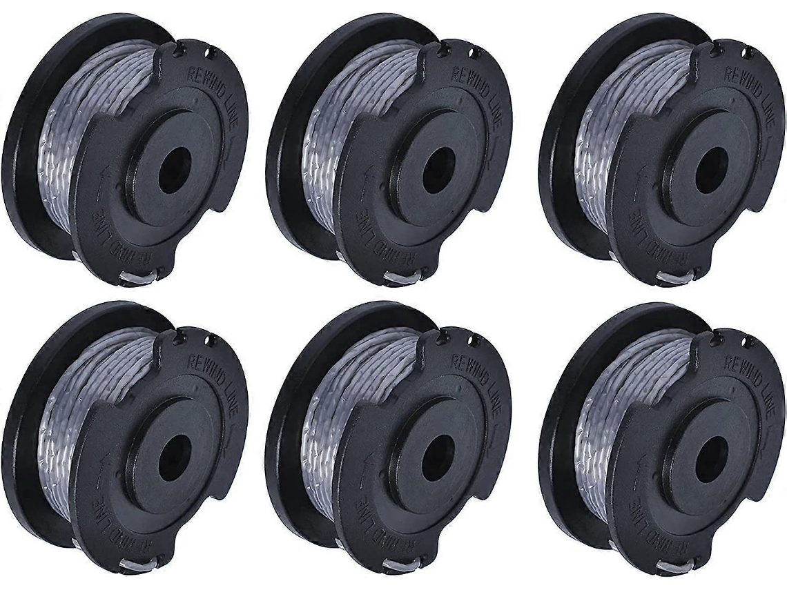 Bobina Y Hilo Compatible Con Bosch Easygrasscut 23,26,18,18-230,18-260,18-26, 6 Piezas, 9.8ft, Abs Y Nailon, Corte Rápido, Larga Durabilidad