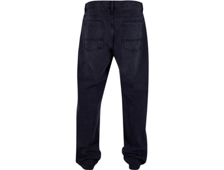 Pantalones de Vaquero de Hombre URBAN CLASSICS Heavy Ounce Straight Negro (30)