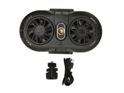 Enfriador De Teléfono Móvil Semiconductor Doble Ventilador Enfriamiento Rápido Ultra Silencioso Negro