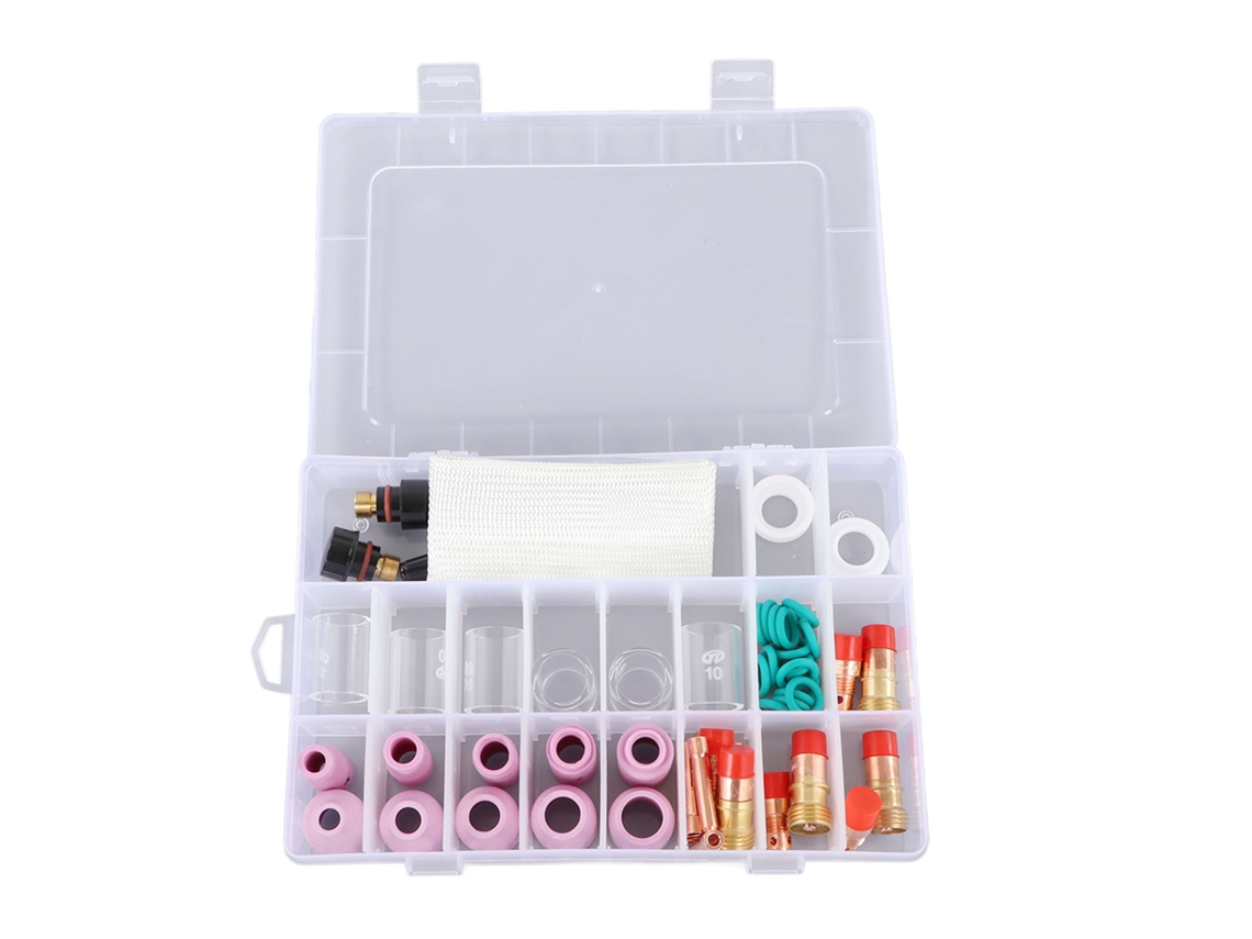 Kit De Accesorios Para Antorcha Tig 56 Piezas: Boquillas Cerámicas, Portavasos Para Pistolas Wp17 18 26