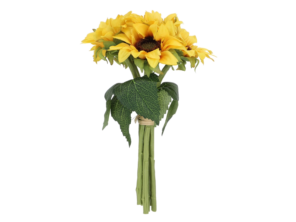 6 Piezas De Girasoles Artificiales De Seda, Vibrantes Y Elegantes, Para Decoración Del Hogar, Sala De Estar Y Bodas.