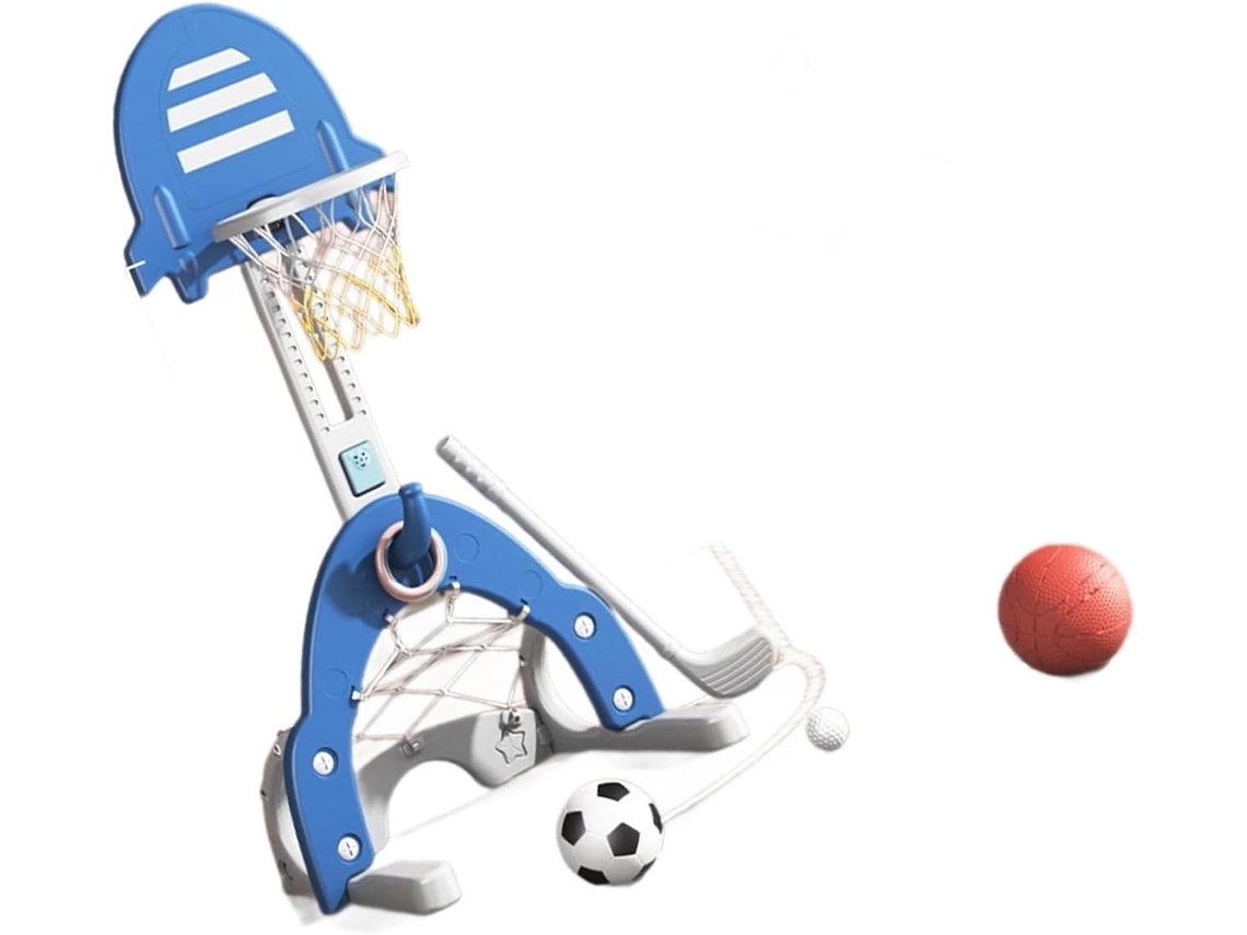 Aro De Baloncesto Infantil De Fácil Montaje - Altura Ajustable Para Diferentes Edades