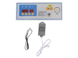 Controlador Automático De Temperatura Para Incubadora De 60w Y 12v Con Pantalla Lcd Y 4 Canales.