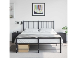 Mesita de noche (2 unidades, 34,5 x 39 x 44 cm, acero negro, DKD HOME DECOR)