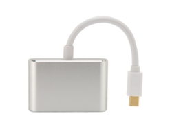 Adaptador Minidp A Hdmi Vga 2 En 1, Convertidor De Vídeo 4kx2k Plug And Play