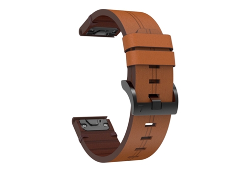 Correa de PU hebilla para Garmin Fenix 6/Amazfit Falcon - castaño