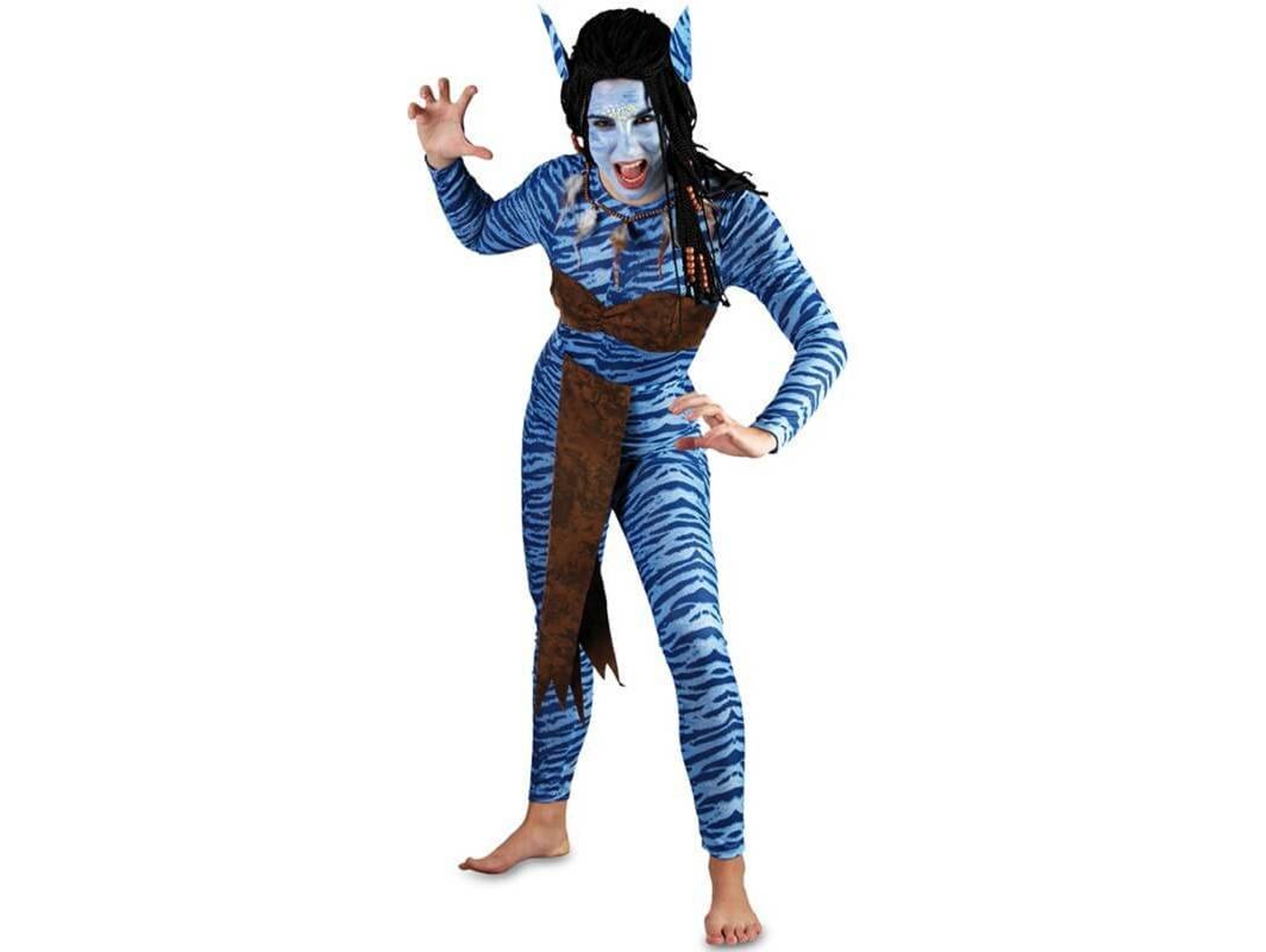 Disfraz de Mujer DISFRAZZES Guerrera Azul (Talla: M/L)
