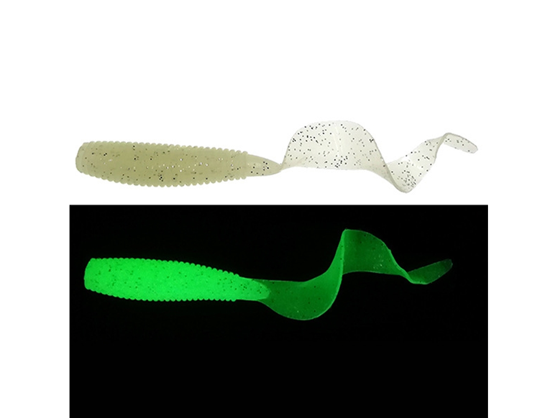 (65 Mm Luminoso) Paquete De 10 Cebos Sintéticos De Silicona Para Peces, Cebo Blando, Ligeramente Salado.