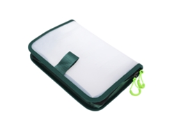 Bolsa Portátil Transparente E Impermeable De Pvc Para Señuelos De Pesca Con 10 Compartimentos Y Cierre De Cremallera.