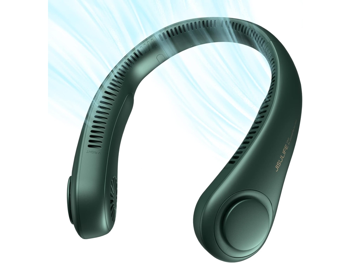 Ventilador de cuello sin aspas de 4000 mAh – 5 velocidades, manos libres