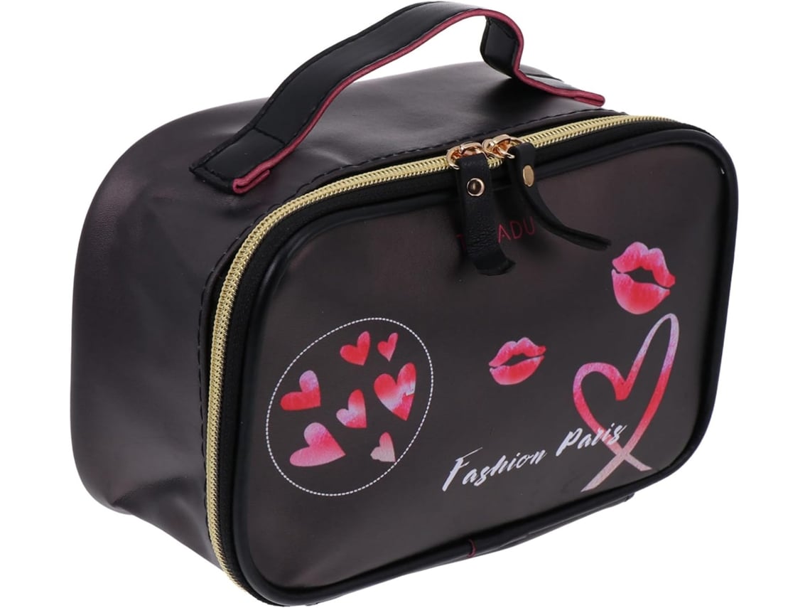 Neceser Portátil De Viaje De 2 Piezas De Pu Para Mujer, Elegante Para Guardar Cosméticos.