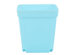 Maceta Decorativa Para Suculentas De Pp Con Agujeros Para Jardín, Balcón, Encimera, Azul, 8x7x7cm
