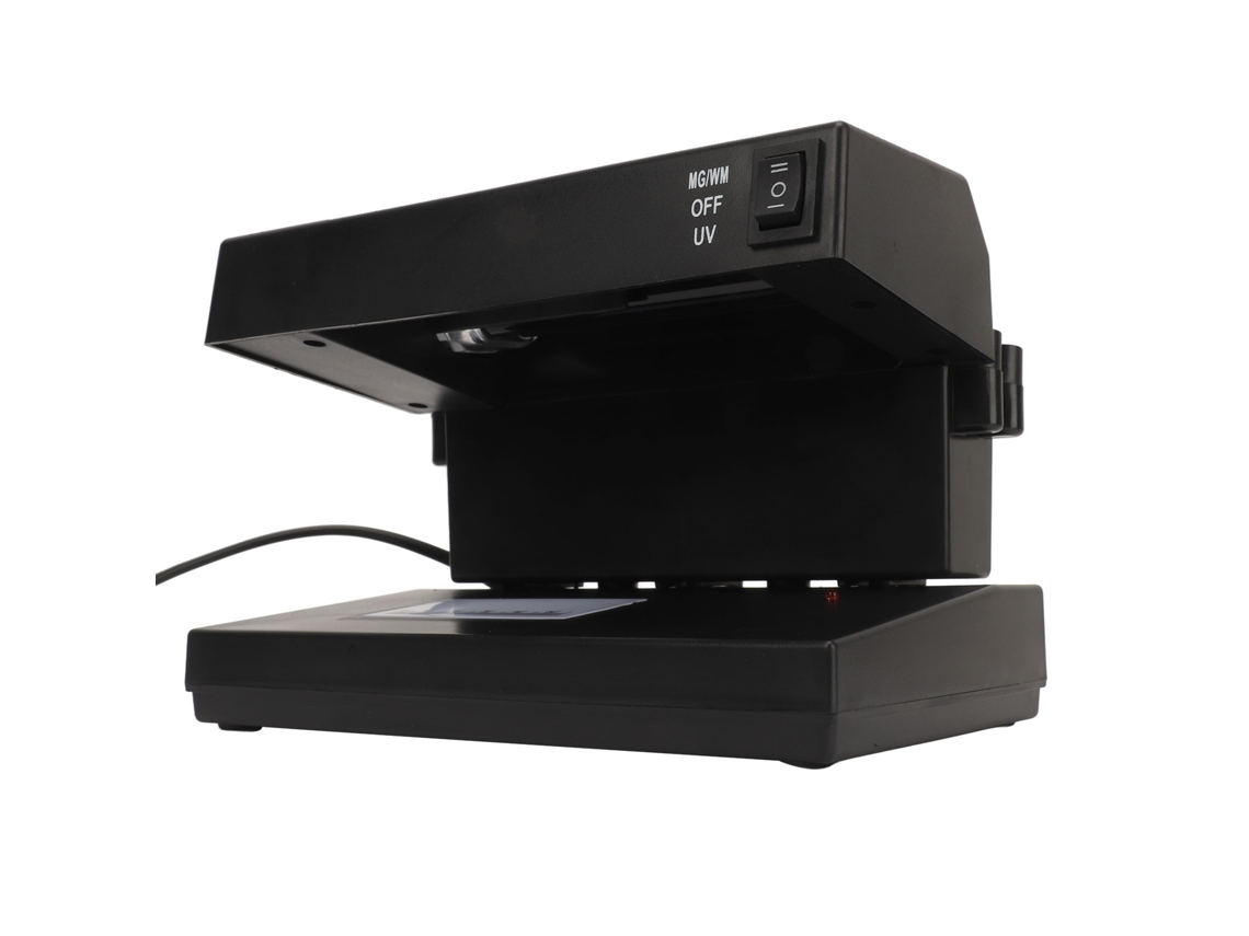 Detector De Billetes Falsos Con Luz Uv De 9 W Y Lupa Para La Verificación De Divisas.