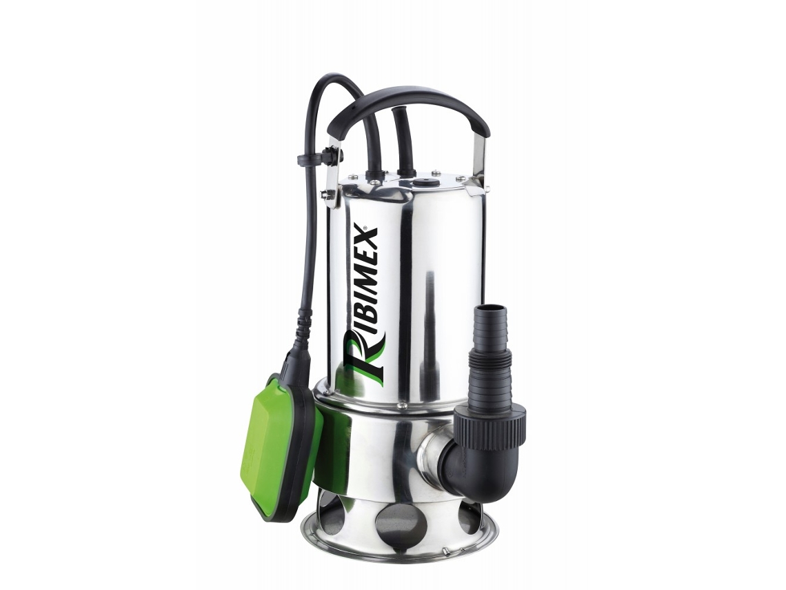 Bomba de aguas residuales de 1100 W para aguas sucias + interruptor de flotador - Prpvc1101ci - Ribimex