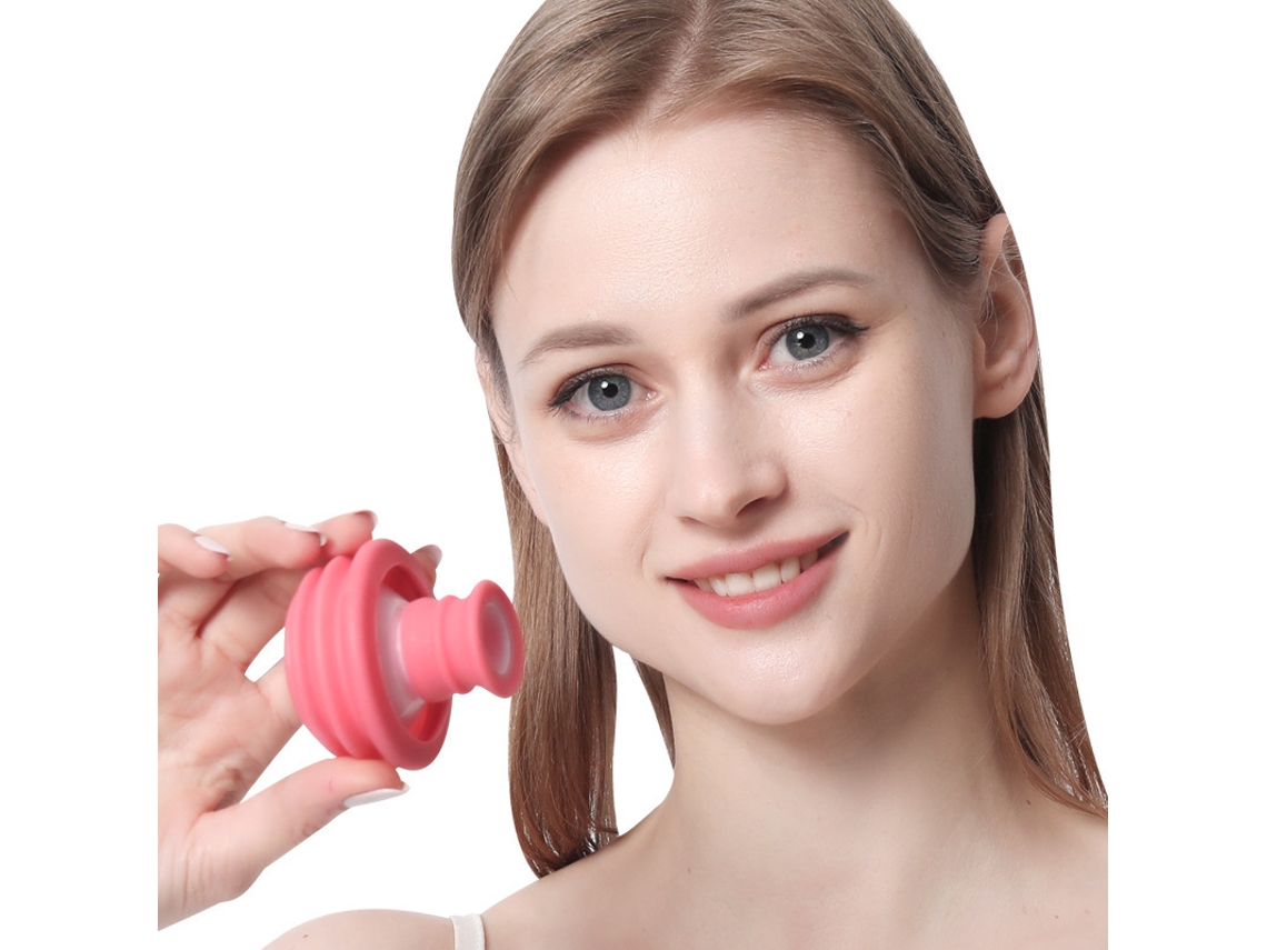 (rosa) Entrenador De Músculos Faciales Portátil, Ejercitador De Barba Y Cuello, Diseño De Doble Cara En Forma De V