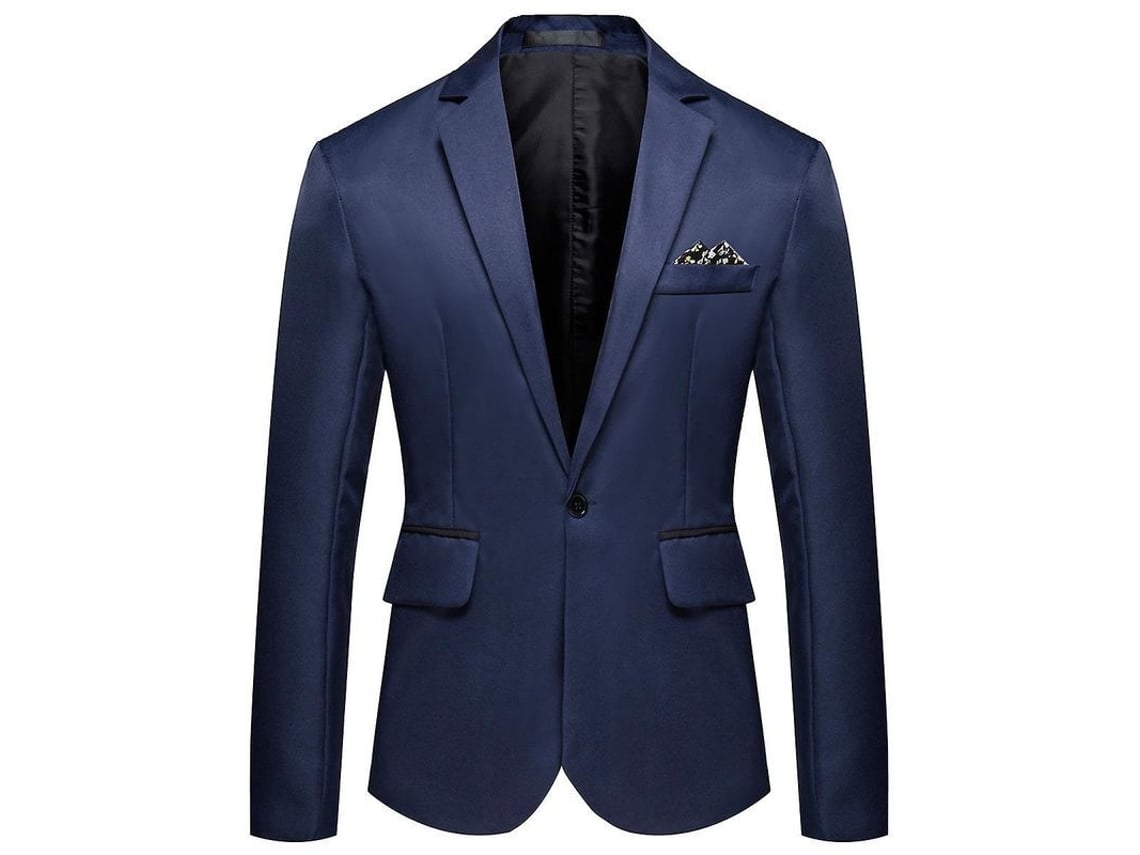 2026-chaqueta Casual Para Hombre Mystdiy Con Botón Soltero, Solapa Notched, Estilo Juvenil Y Moderno, Tela Antiarrugas Y Fácil Cuidado