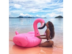 MEOIRUERY Flamenco Hinchable, Flotador de Piscina para Adultos Forma de Flamenco