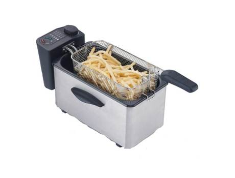 Freidora de Aceite COMELEC Fr 3071 (3 kg - Blanco y Negro)