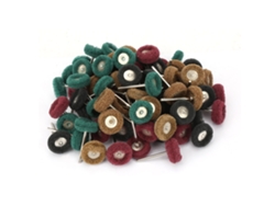 Kit De 80 Discos De Pulido Con Cepillo Abrasivo De 25 Mm Para Madera, Metal Y Moldes.