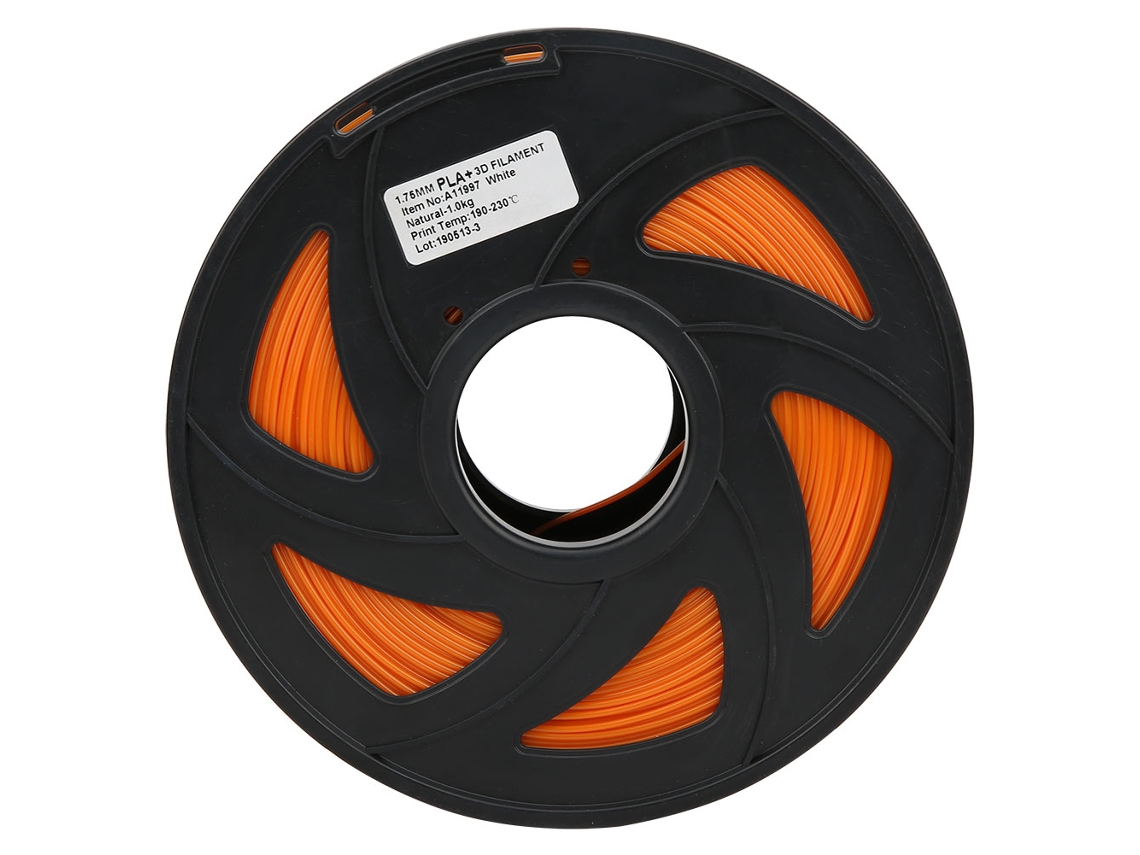 Filamento PLA naranja de 1,75 mm y 1 kg