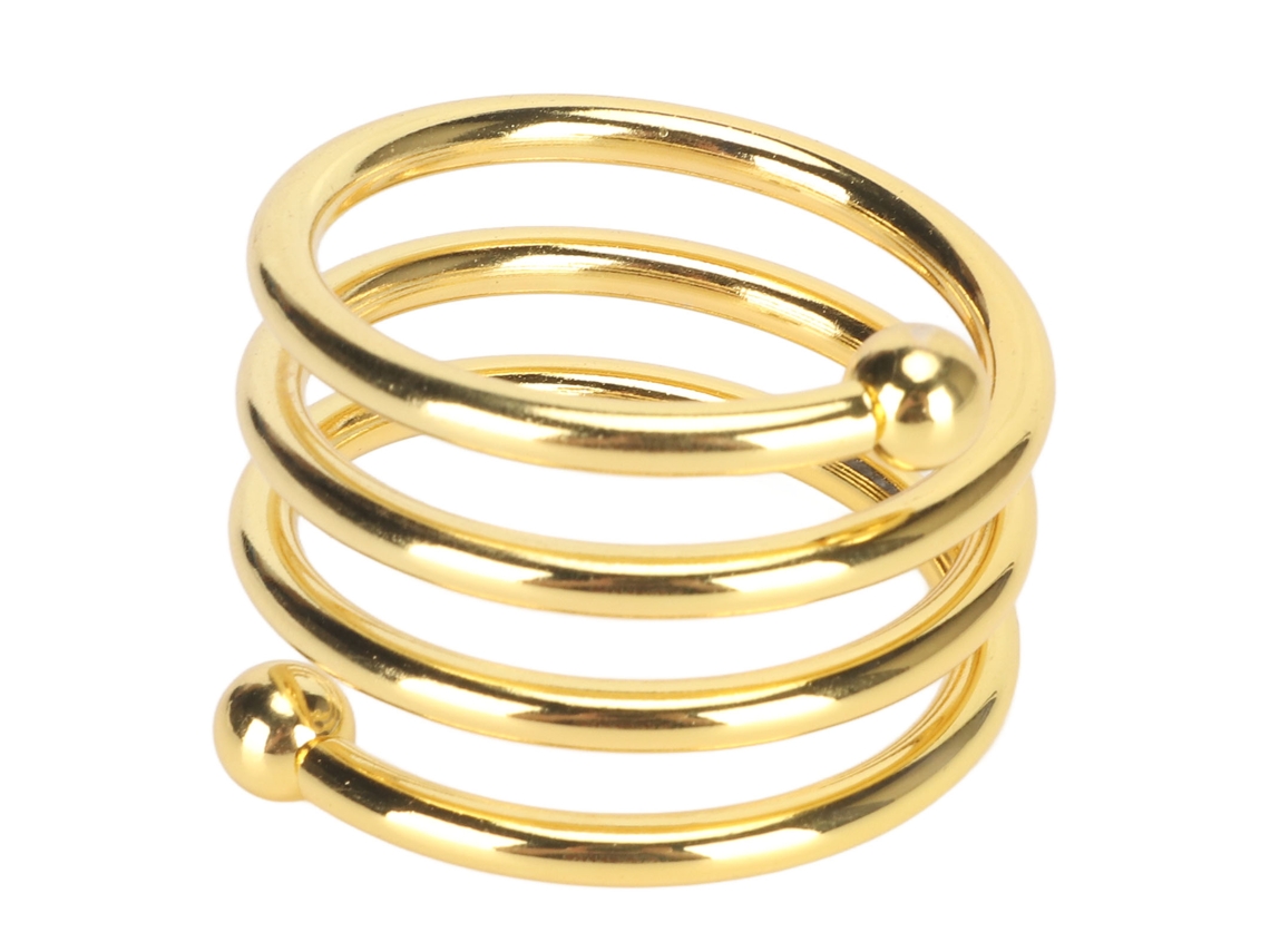 5 Anillos Para Servilletas De Metal Chapados En Oro, De Alta Dureza, Para Bodas, Fiestas Y Hoteles.