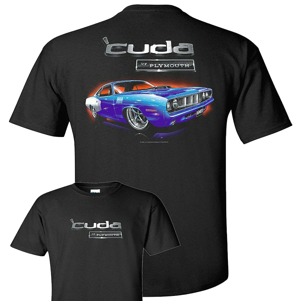 Plymouth Cuda '71 T-shirt Unisex Rockinstone Size:xxl