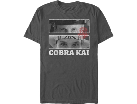 Camiseta Unisexo DEEPSTONE Johnny and Daniel Cobra Kai Carbón (XXXL)