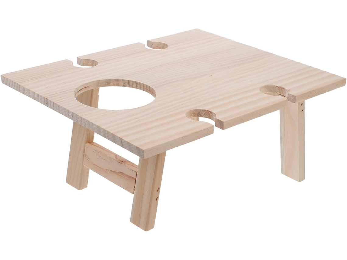Mesa Plegable De Madera Para Exteriores Inoomp, Mesa Plegable Para Vino, Mesa De Picnic Cuadrada Para Fiestas Al Aire