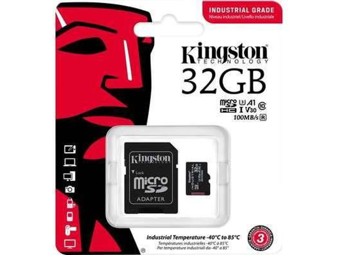 MICRO SD KINGSTON INDUSTRIAL 32 GB ADAP