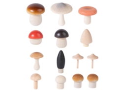 Juguetes De Madera Con Forma De Setas Para Niños - Juego Educativo De Recolección De Setas - Simulación
