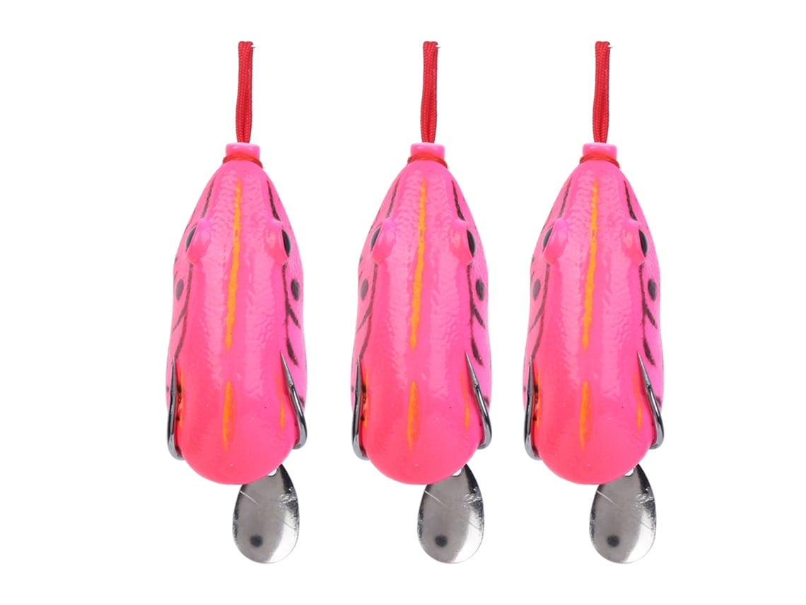 Danu26-3 Piezas Señuelo De Pesca Suave Simulación Con Lentejuelas Accesorio De Pesca 5.5cm4