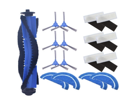 Kit de repuesto de paño de mopa con filtro Hepa de Cepillo Lateral para Robot aspirador Cecotec Conga Excellence 1090, accesorios