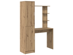 Mesa | Escritorio 2 piezas Roble hecho a mano