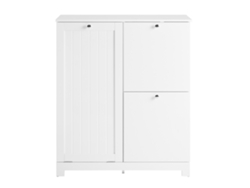 Columna de mueble de baño con cestas Bzr213 W Sobuy