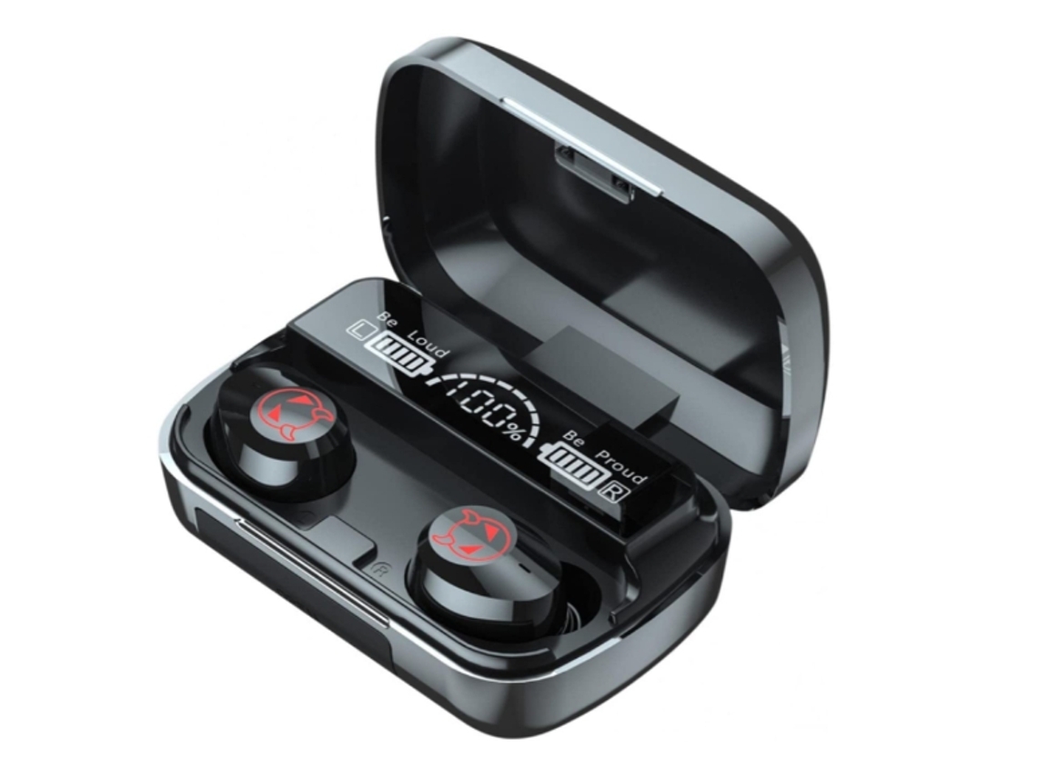 YEMAESRE Carga Portátil YEMAESRE Auriculares Bluetooth Negro